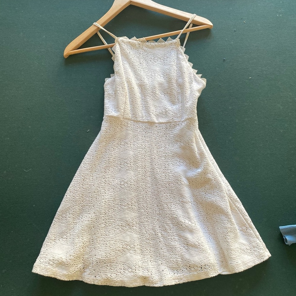 Lace TopShop Macrame Romper Dress